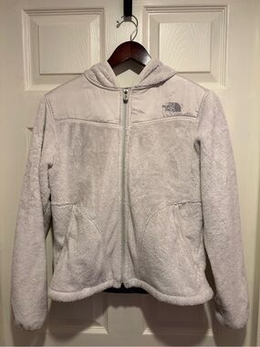 The North Face Onsito White Dune (Light Gray) Fleece Hooded Jacket